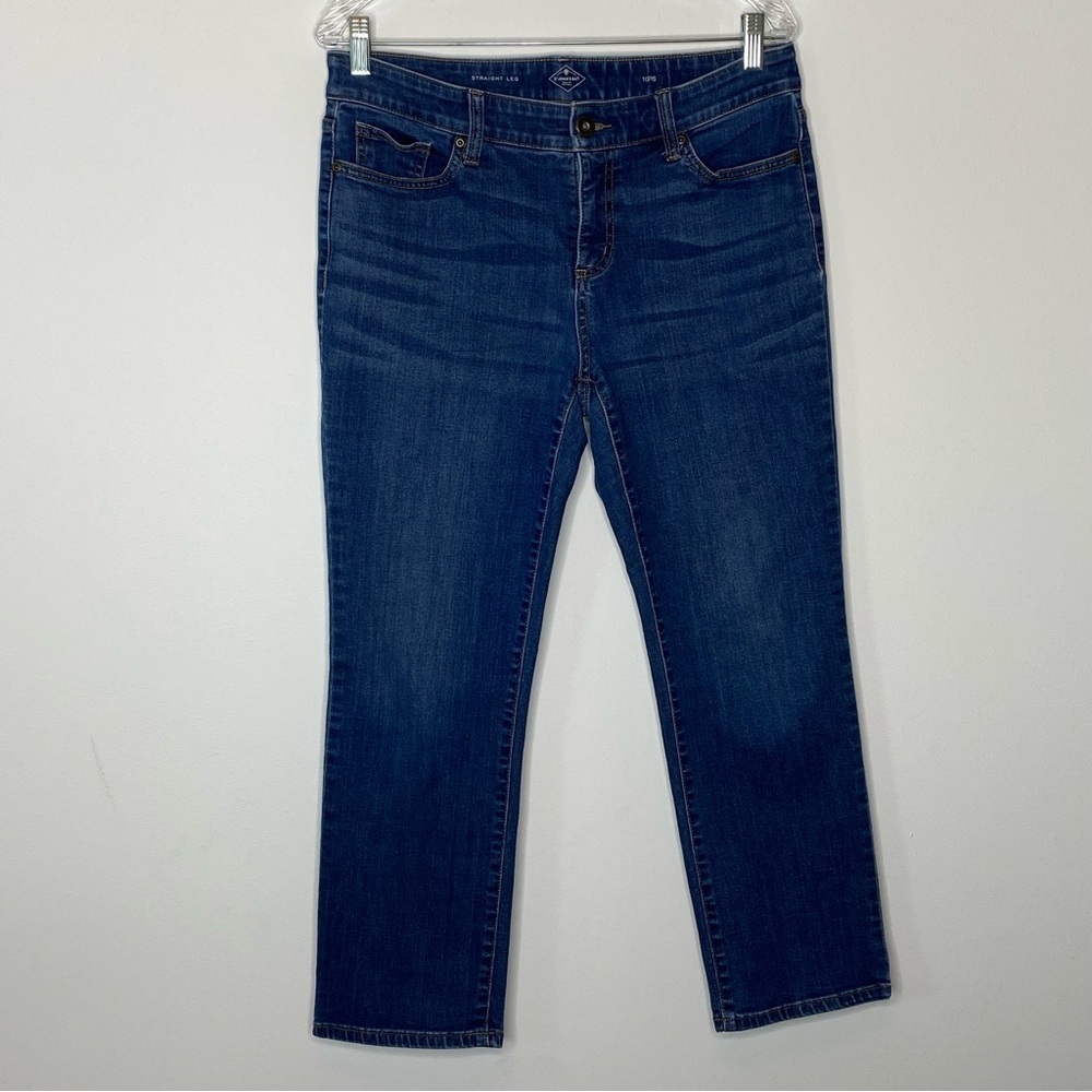 St. John’s Bay Petite Medium Wash Straight Leg Jeans